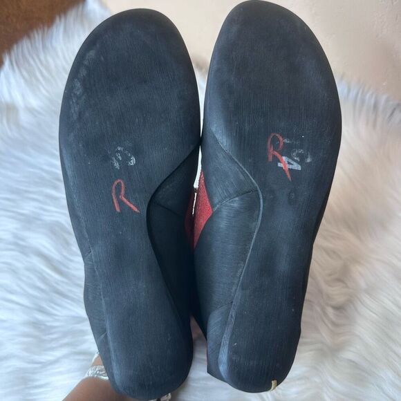 5.10 Five Ten Stealth C4 Rock Climbing Shoes Men's Size 10.5 Red Suede - Picture 4 of 12